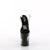 Pleaser - FLAMINGO808NLSG Sandale à bride à la cheville, Pole dance chaussures - Noir/Transparent Product image